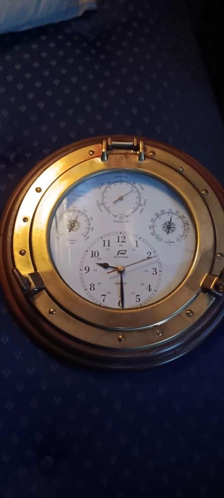 Plastimo Scheepsklok met Barometer en Thermometer, Ophalen of Verzenden