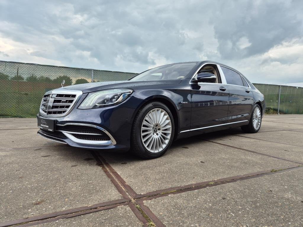 Mercedes-Benz S-klasse 560 Maybach 4Matic Premium Plus Limo, Auto's, Automaat, Dealer onderhouden, Gebruikt, Blauw
