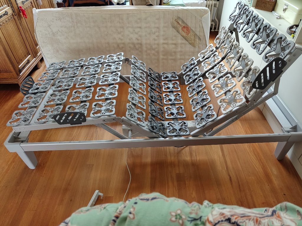 elektrisch verstelbaar bed 1p, OKIMAT 2SL, 86cmx210cmx37cm, Ophalen, Gebruikt, Eenpersoons, 210 cm