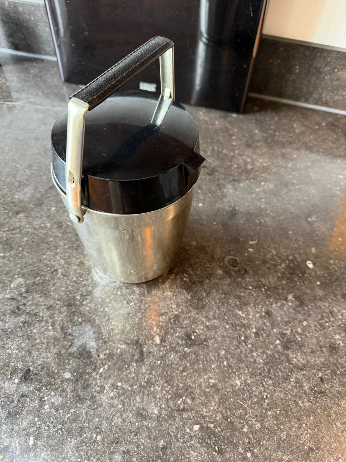 Retro alfi ijsemmer, Ophalen of Verzenden, Glas, Pot, Bus of Blik