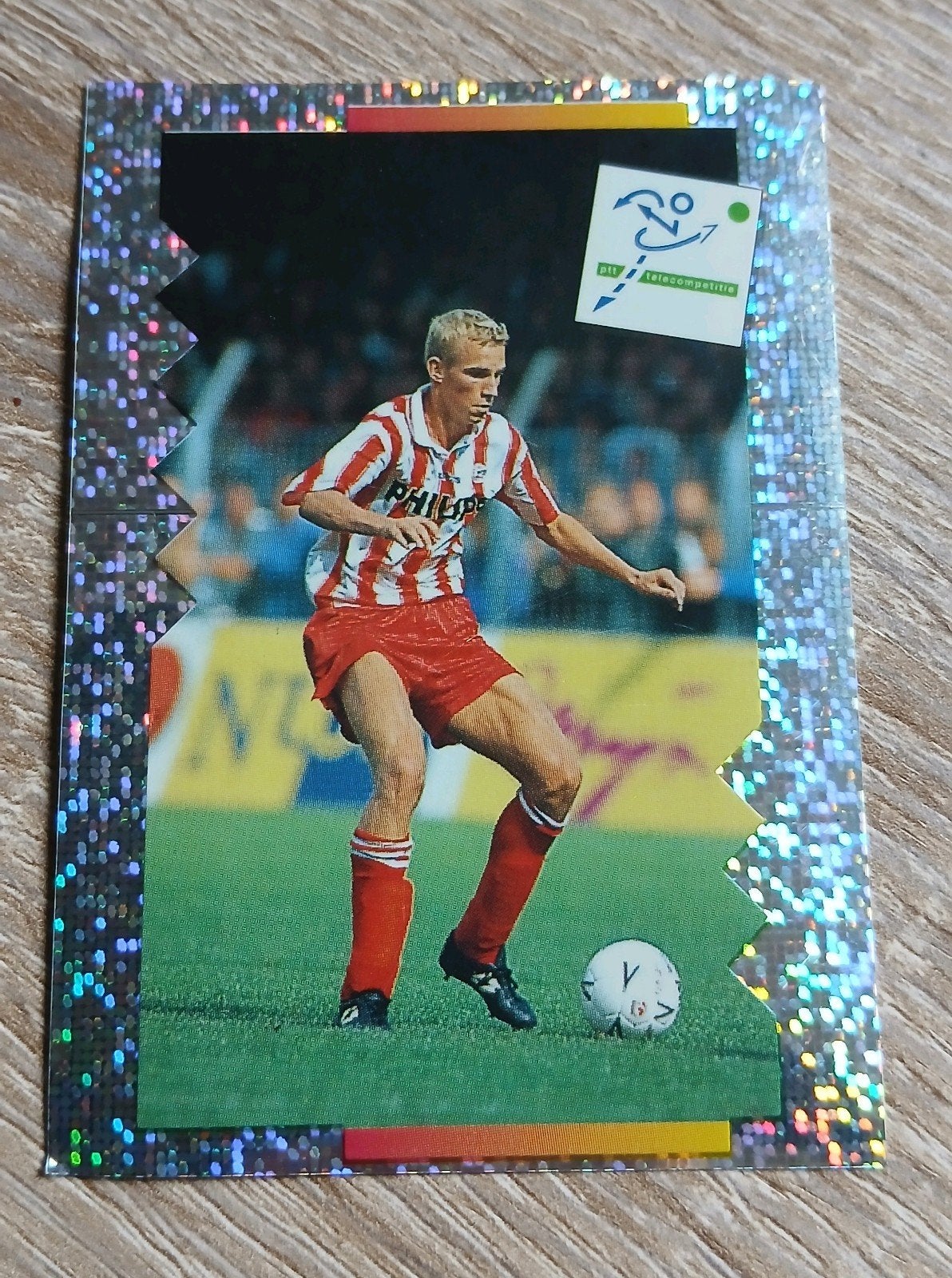 Panini 1995 kaartnr. 92 Peter Hoekstra  PSV, Verzamelen, Ophalen, Zo goed als nieuw, PSV, Poster, Plaatje of Sticker