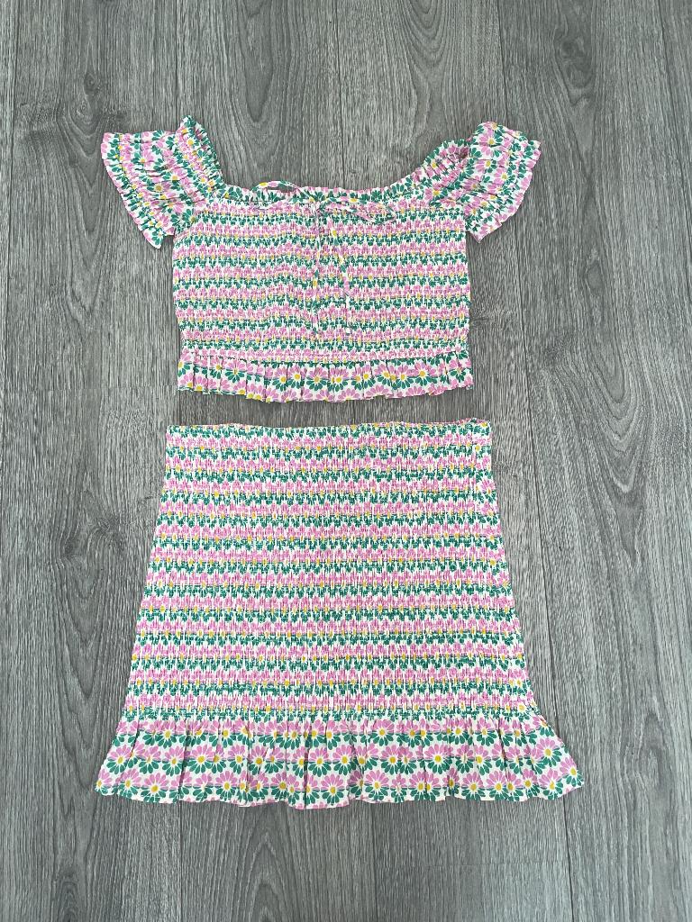 ZARA tweedelig bloemen zomer set crop top rok skirt mt M, Kleding | Dames, Maat 38/40 (M), Zara, Ophalen of Verzenden, Zo goed als nieuw