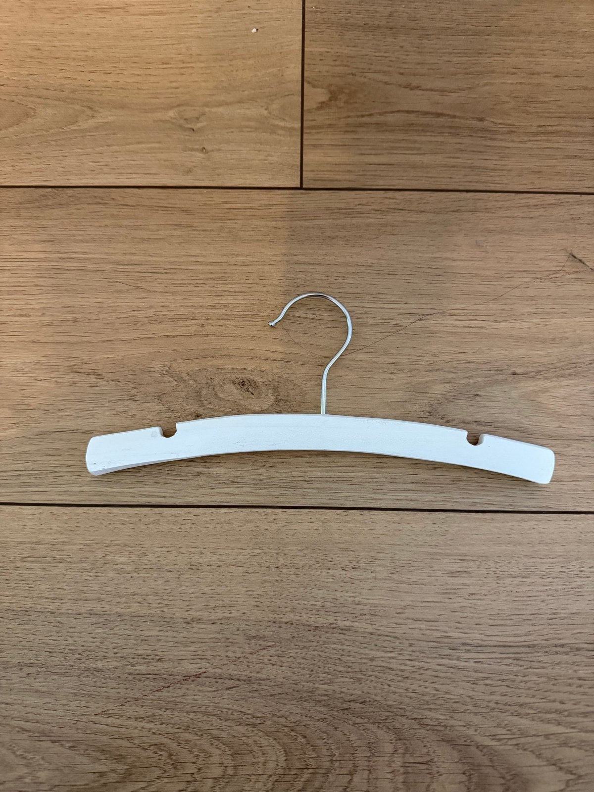 46 witte houten kledinghangers, Ophalen, Gebruikt, Hout, Volwassenen