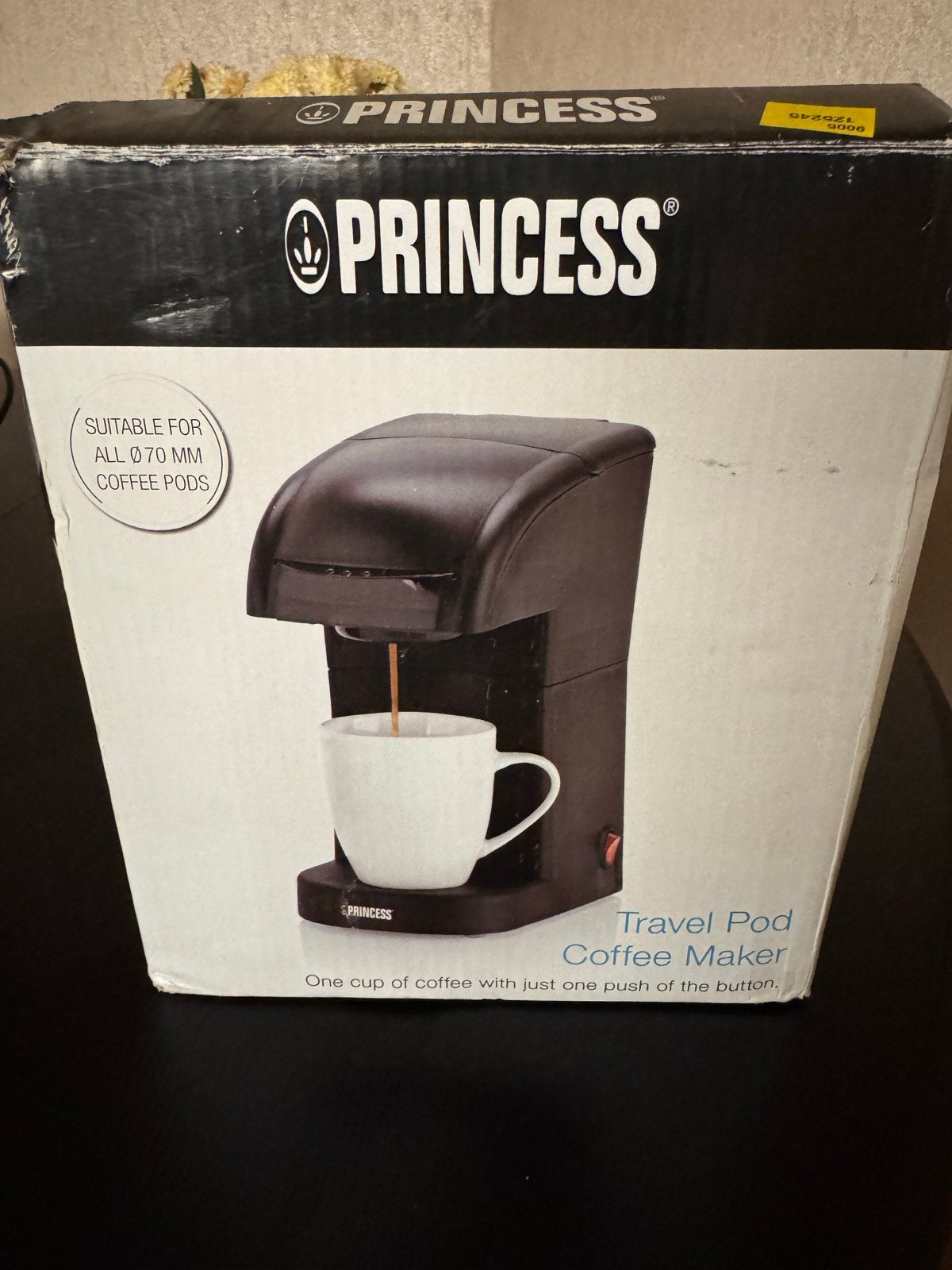 Princess Travel Pod Koffiezetapparaat - 1 kopje, Witgoed en Apparatuur, Ophalen, Koffiepads en cups, Gebruikt, Koffiemachine