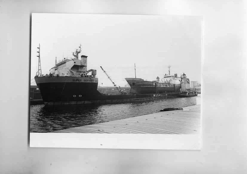 scheepvaart-grootformaat/foto-AMSTERDAM-wijsmuller-visserij, Ophalen of Verzenden, 1960 tot 1980, Gelderland