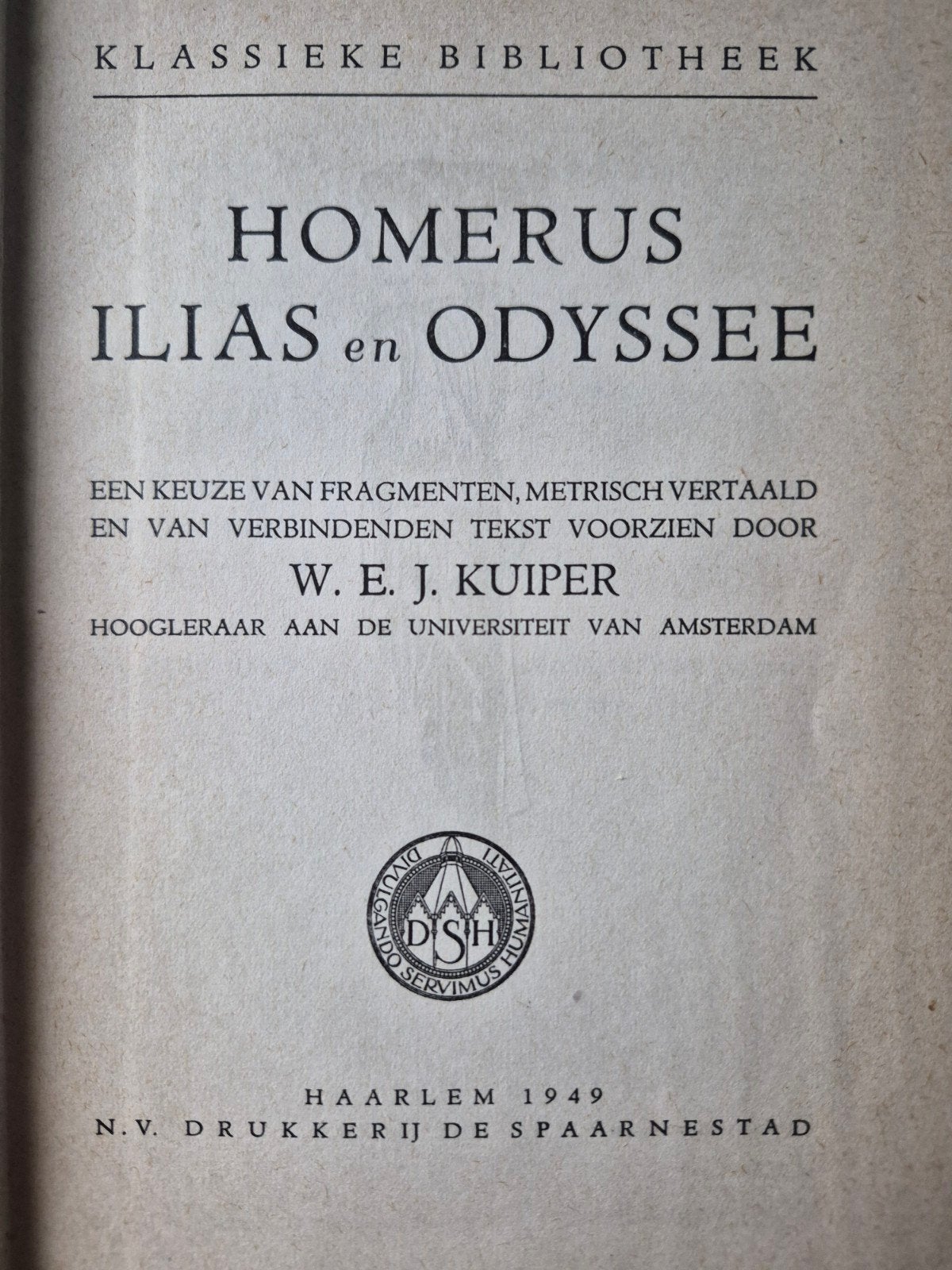 Homerus: Ilias en Odyssee - Klassieke Bibliotheek, Ophalen of Verzenden, Gelezen, Homerus, Nederland