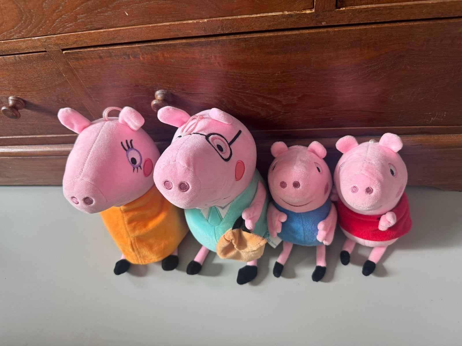 Peppa Pig Familie Knuffels - Complete Set, Gebruikt, Overige merken, Overige typen, Ophalen of Verzenden