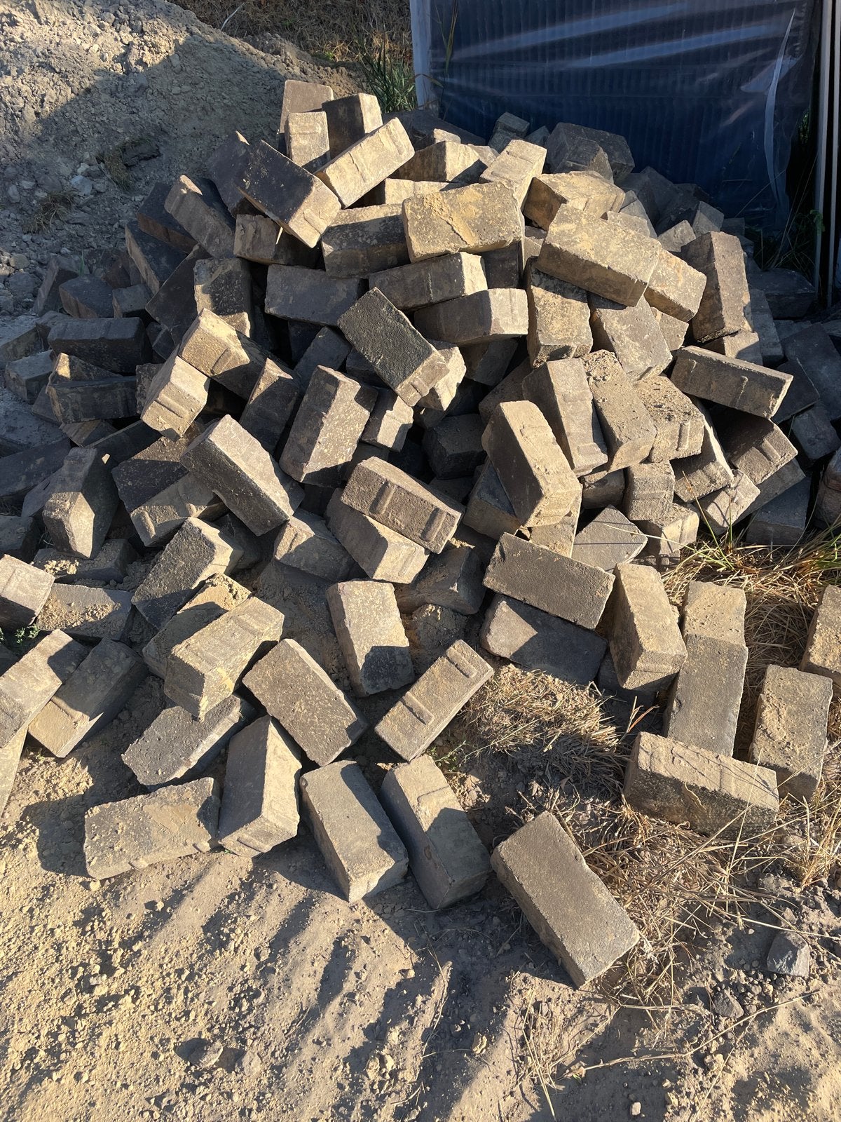 Gratis gebakken klinkers - 5 m², Tuin en Terras, Overige materialen, Gebruikt, Klinkers, 5 tot 10 m²