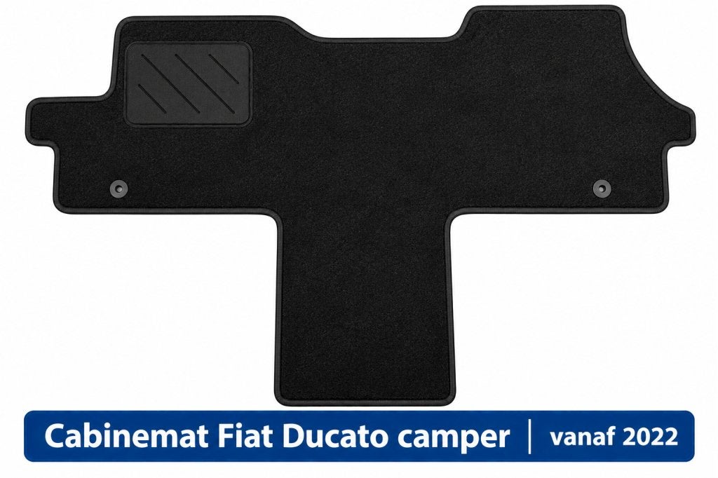Cabinemat Fiat Ducato camper vanaf 2022 | zwart, Buurserstraat 15 A, 7481 EG,Haaksbergen, Ophalen of Verzenden, Info@123CamperOnderdelen.nl