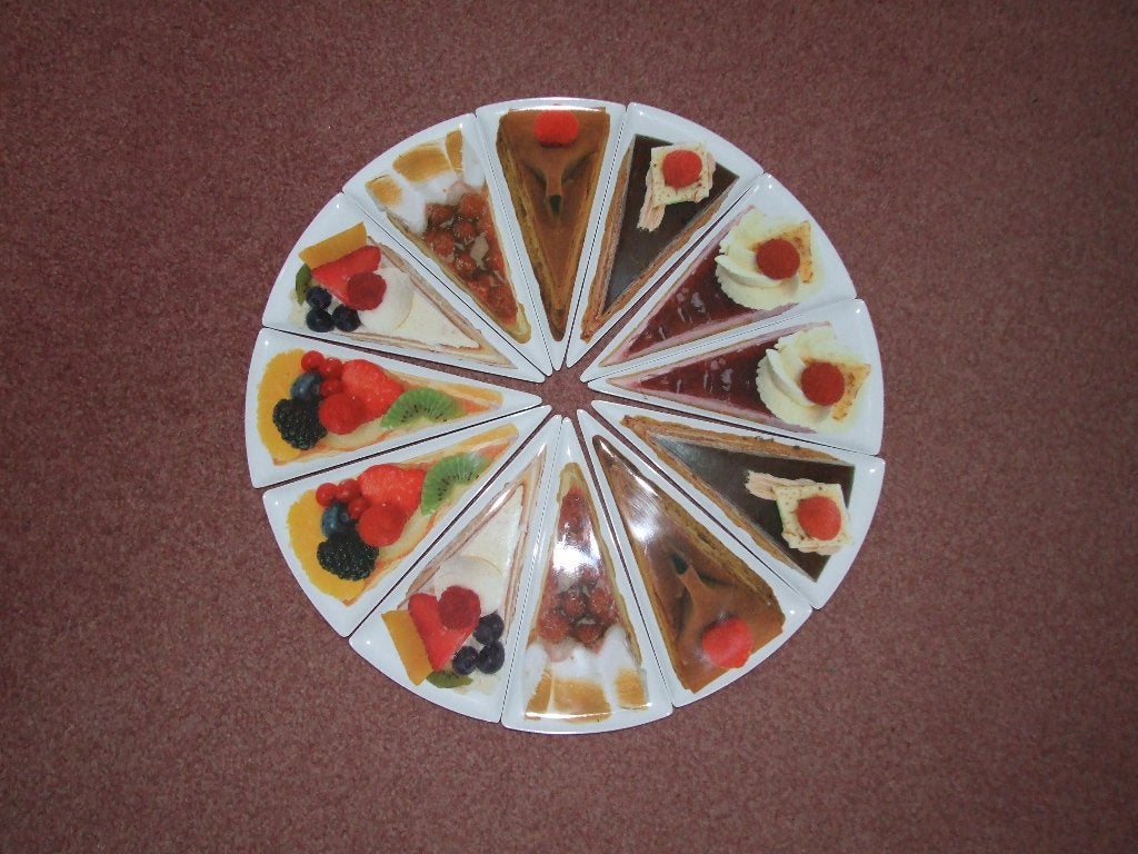 12 stuks nieuwe melamine vlaaibordjes, Kunststof, Nieuw, Ophalen of Verzenden, Bord(en)