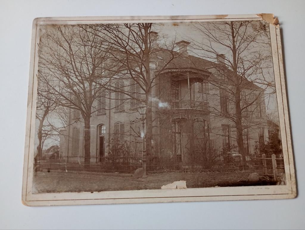 Kabinetsfoto Villa Onbekend, Gebruikt, Foto, Ophalen of Verzenden, Gebouw