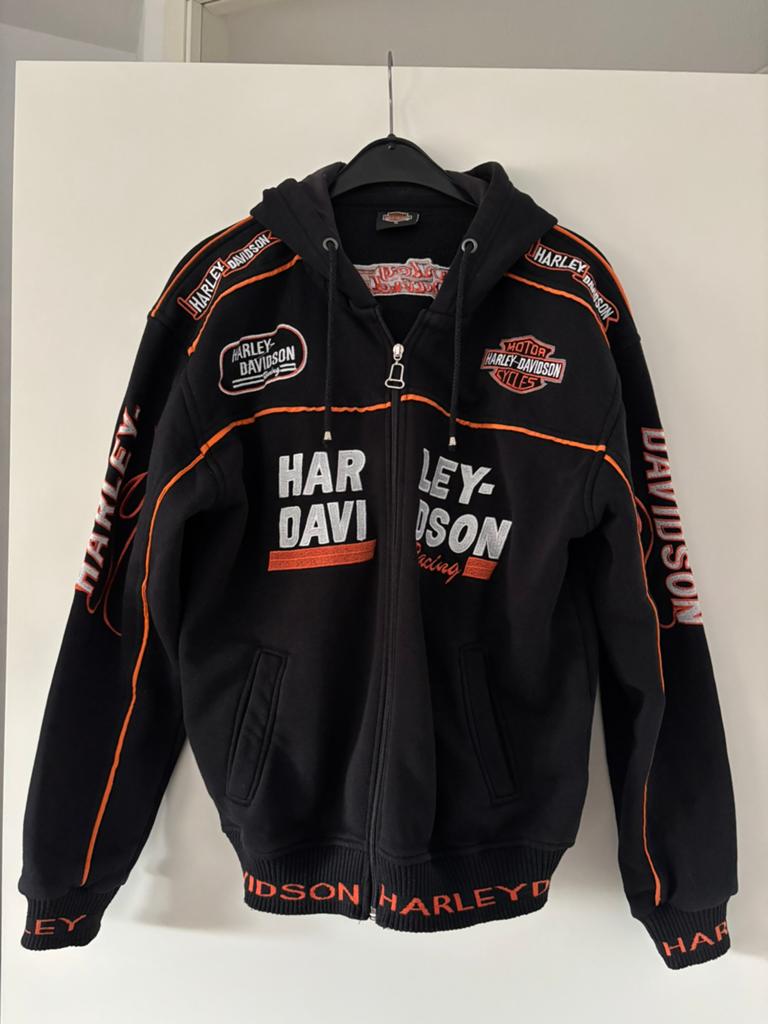 Harley davidson vest heren mt L, Ophalen of Verzenden, Zo goed als nieuw, Maat 52/54 (L), Zwart