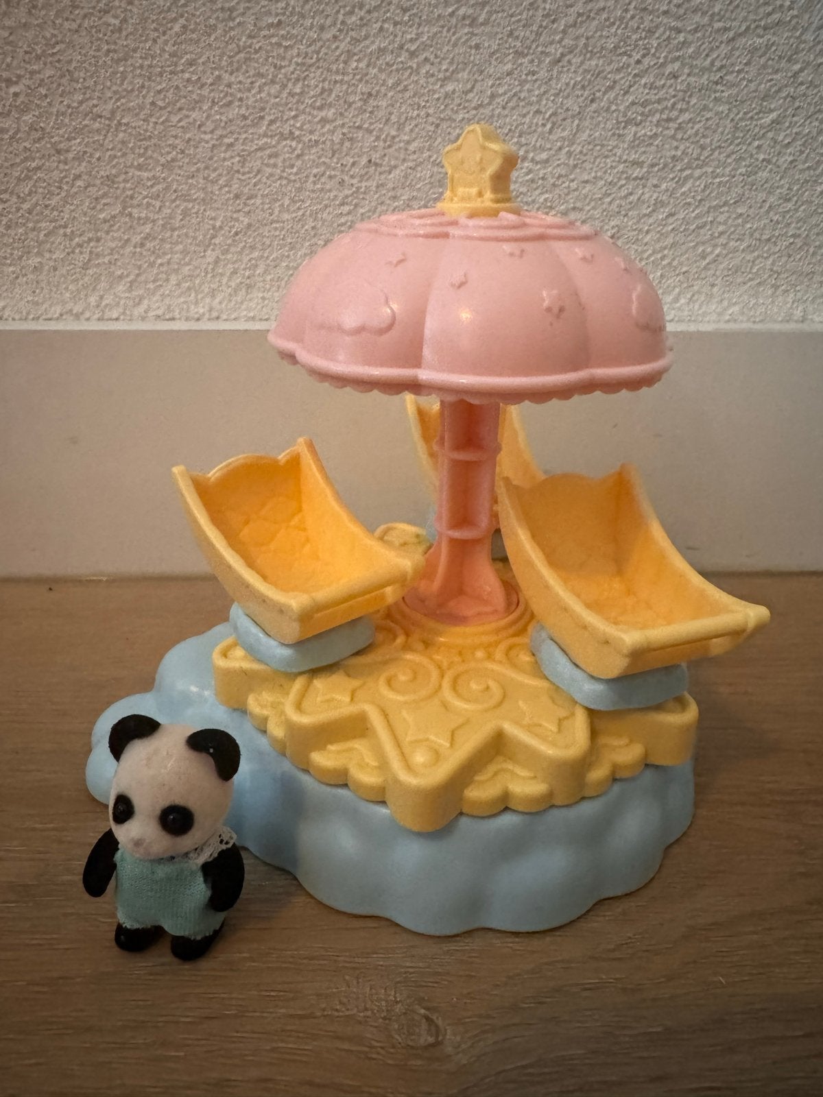 Sylvanian Families Baby Star Carrousel met Panda, Ophalen, Gebruikt, Jongen of Meisje