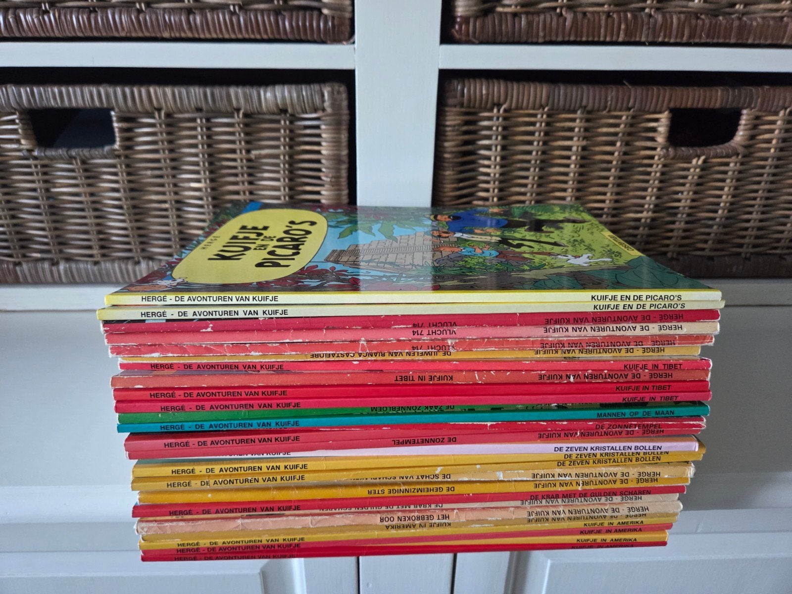 Kuifje strips (dubbel), Boeken, Meerdere stripboeken, Ophalen of Verzenden, Gelezen