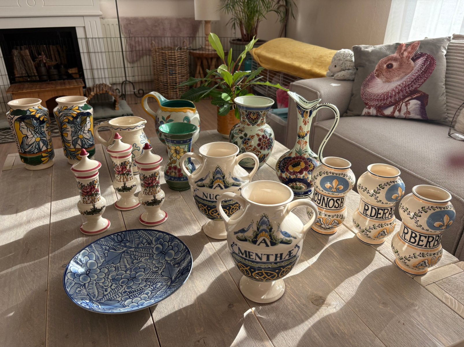 Grote verzameling klassiek keramiek & apothekerspotten, Ophalen