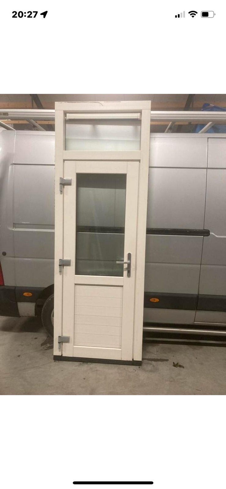Kunststof kozijn met deur 93*263, Ophalen, Kunststof, 1 tot 2 meter, Minder dan 3 meter