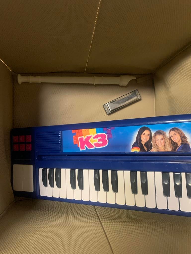 K3 Keyboard met fluit en mondharmonica, Ophalen of Verzenden, Gebruikt, Overige aantallen, Overige merken