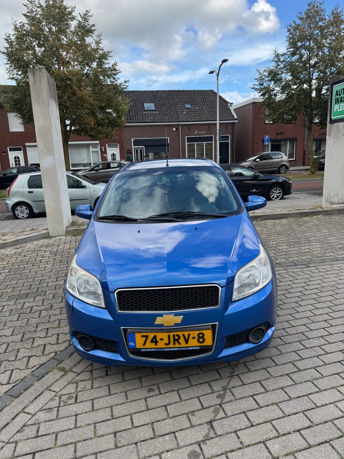 Chevrolet Aveo 1.4 16V 5D 2009 Blauw, Voorwielaandrijving, Origineel Nederlands, Particulier, 1100 kg