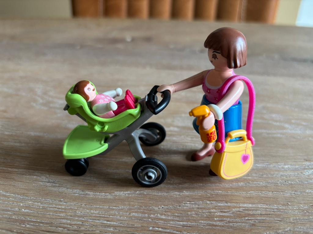 Playmobil 5491 mama met kinderwagen, Ophalen of Verzenden, Gebruikt, Complete set
