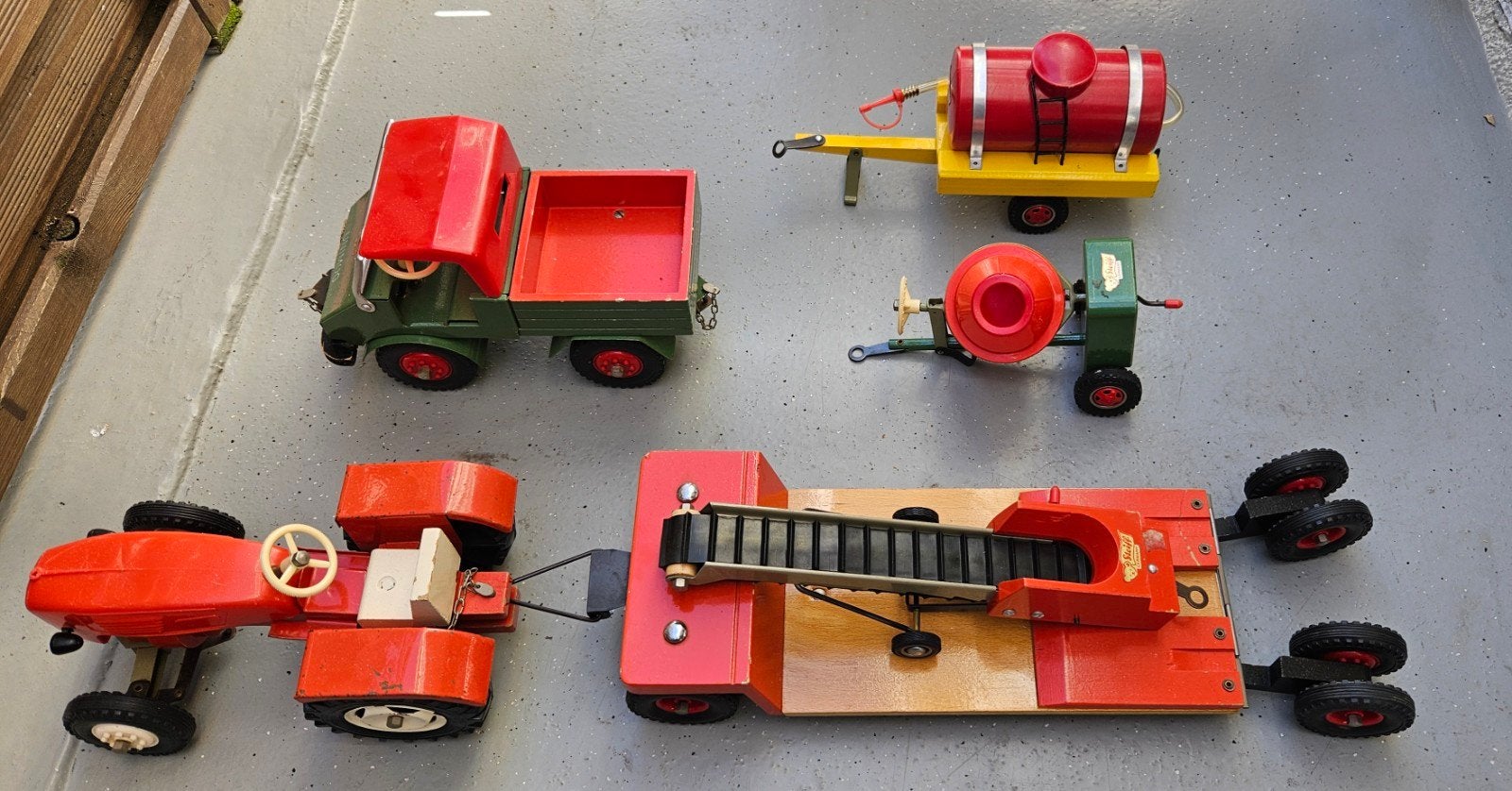Steiff Unimog en toebehoren uit de jaren '70, Ophalen, Gebruikt