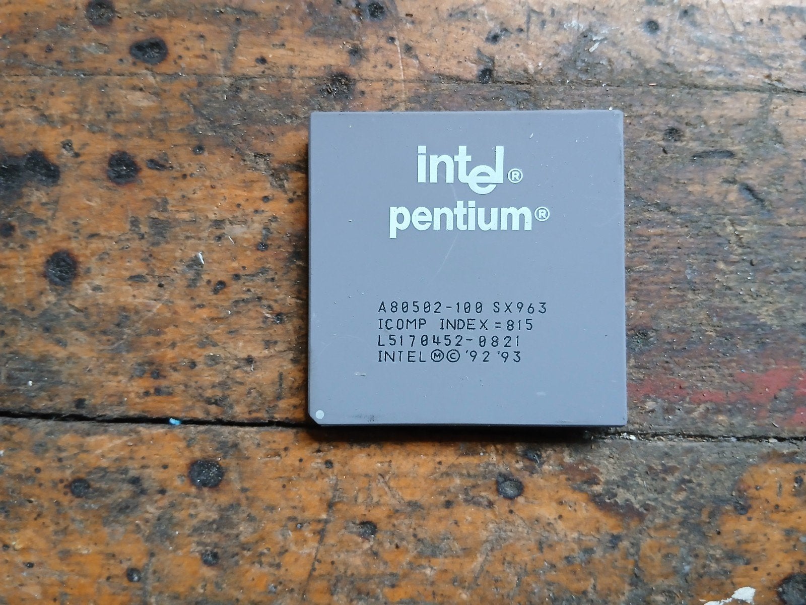 Intel Pentium A80502-100 SX963 Processor Vintage, Computers en Software, Intel Pentium A80502-100 SX963, Info@intel.com, Minder dan 2 Ghz