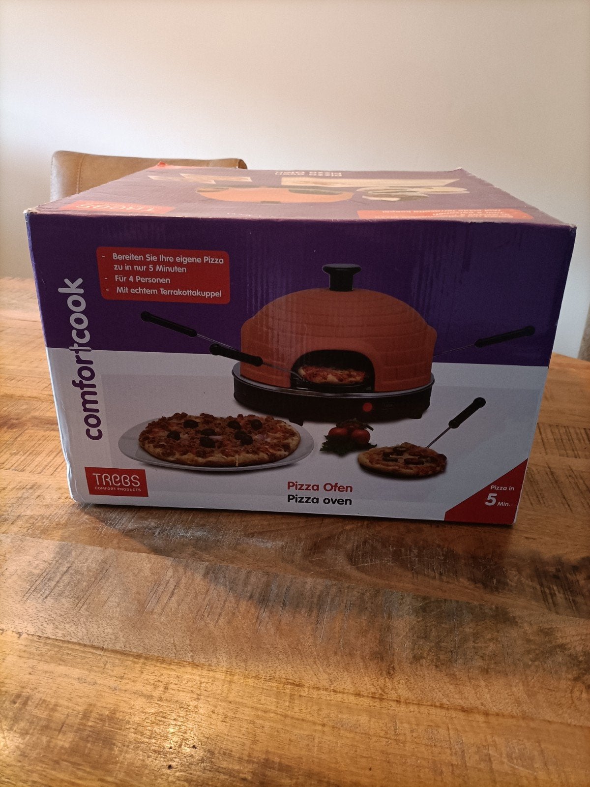 Tregs Comfort Products Pizza Oven - Zo goed als nieuw, Ophalen, Minder dan 45 cm, Overige merken, Minder dan 45 cm