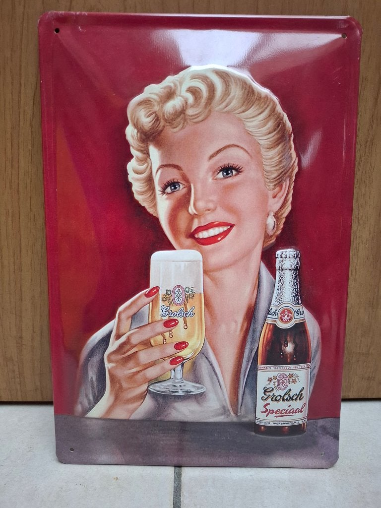 reclamebord Grolsch, Ophalen of Verzenden, Nieuw, Reclamebord, Plaat of Schild, Grolsch