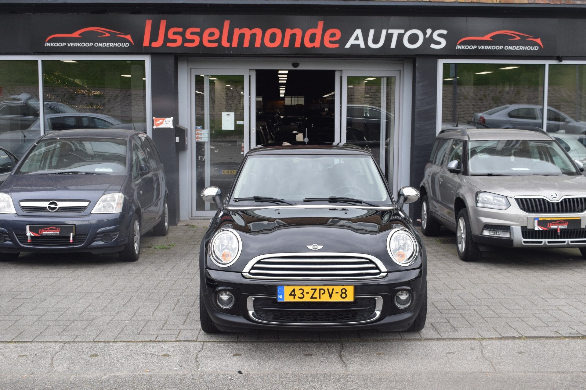 MINI Mini 1.6 One Kite White NAP Eerste Eigenaar Airco, Auto's, Voorwielaandrijving, Euro 5, Stof, Gebruikt