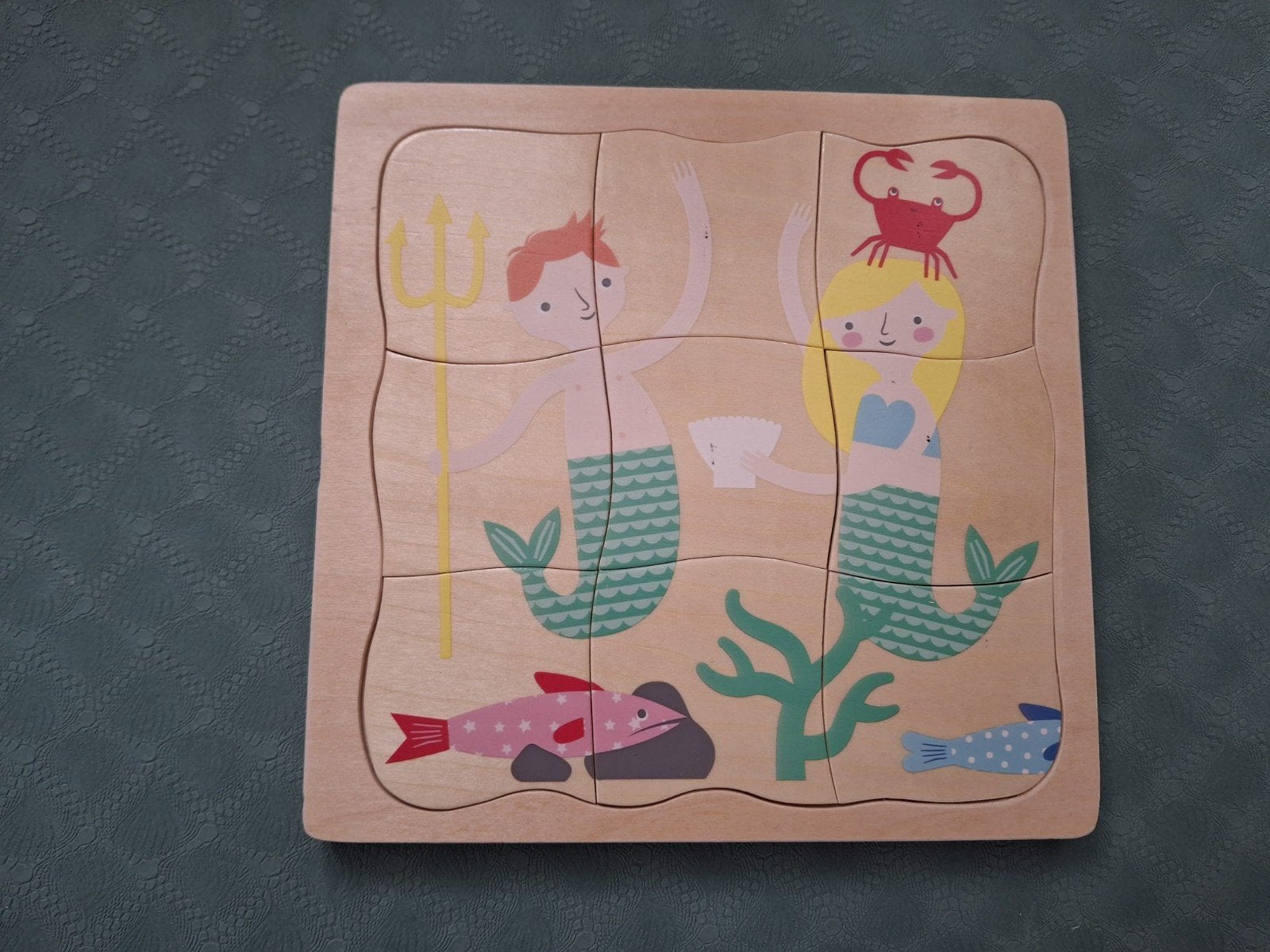 3 in 1 puzzel, Zeemeermin, Hema, 2 tot 4 jaar, 10 tot 50 stukjes, Ophalen of Verzenden, Zo goed als nieuw