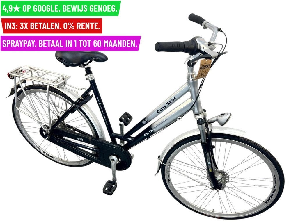 Damesfiets City Star 28"/54cm/8ver - Garantie/Levering, Overige merken, 9713 Bv Groningen, Gebruikt, 56 cm of meer
