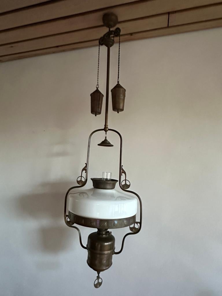 Olielamp, Antiek en Kunst, Antiek | Lampen, Ophalen of Verzenden