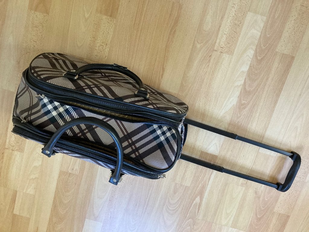 Reistas/koffer, Ophalen, Zo goed als nieuw, 30 cm of meer, Wieltjes