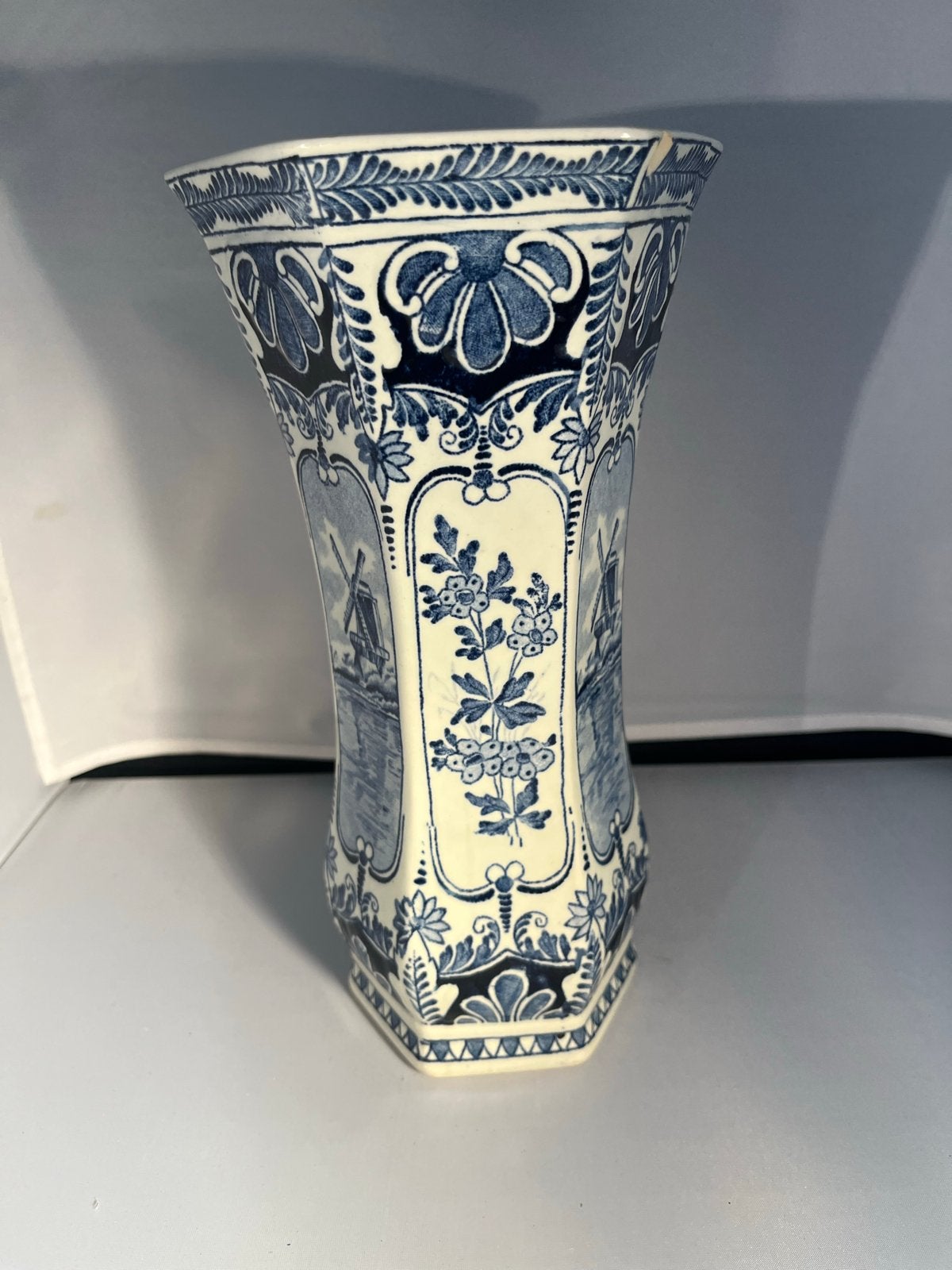 Delfts Blauwe Vaas - Royal Sphinx Boch Holland, Ophalen of Verzenden