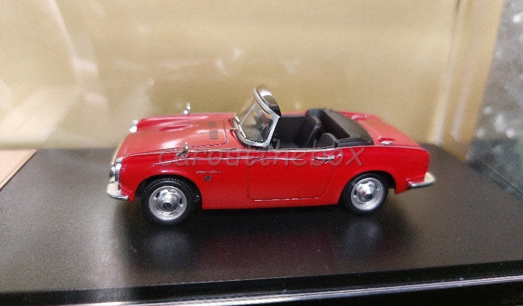 Honda S800 1966 rood 1/43 Atlas, Hobby en Vrije tijd, Ophalen of Verzenden, Nieuw, Auto, Overige merken