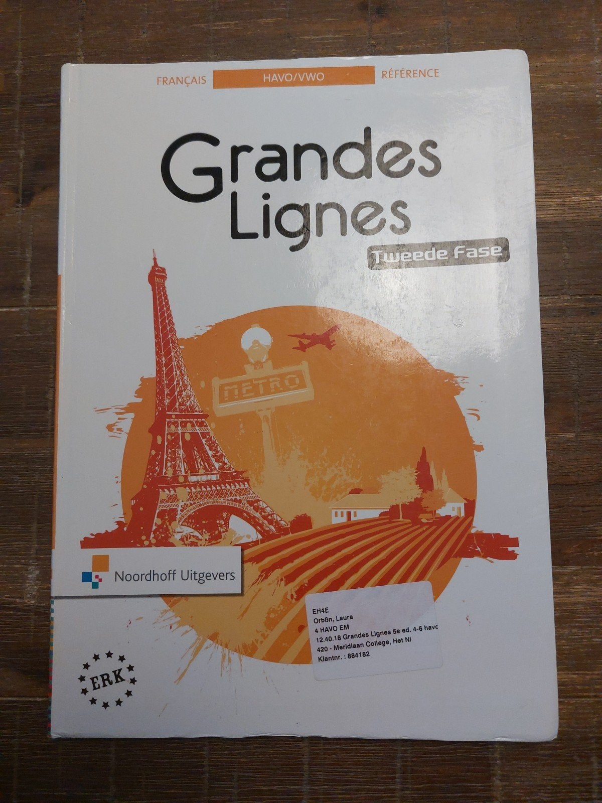 Frans Grandes Lignes 4/5/6 Havo/Vwo Référence, Ophalen of Verzenden, Zo goed als nieuw, Noordhoff Uitgevers, Nederlands