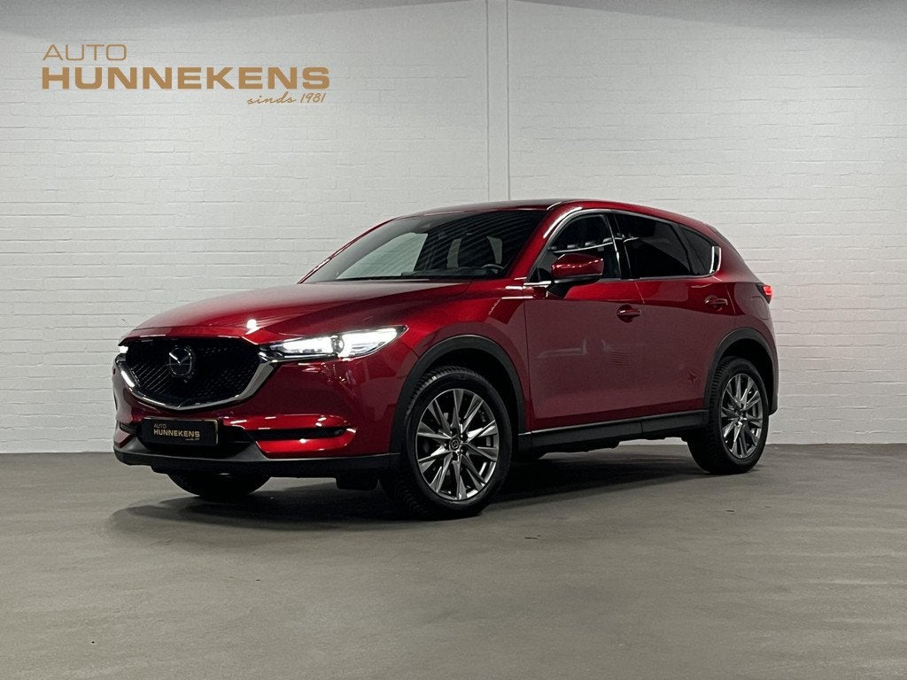 Mazda CX-5 2.5 SkyActiv-G 194 GT-M 4WD Open dak | Adapt. cru, Auto's, Automaat, 12 maanden, Automatische klimaatregeling, Gebruikt