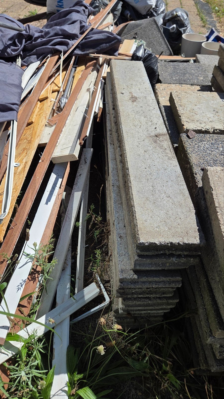 9 stuks stapelblokken voor tuin afscheiding / bloembakken, Tuin en Terras, Ophalen