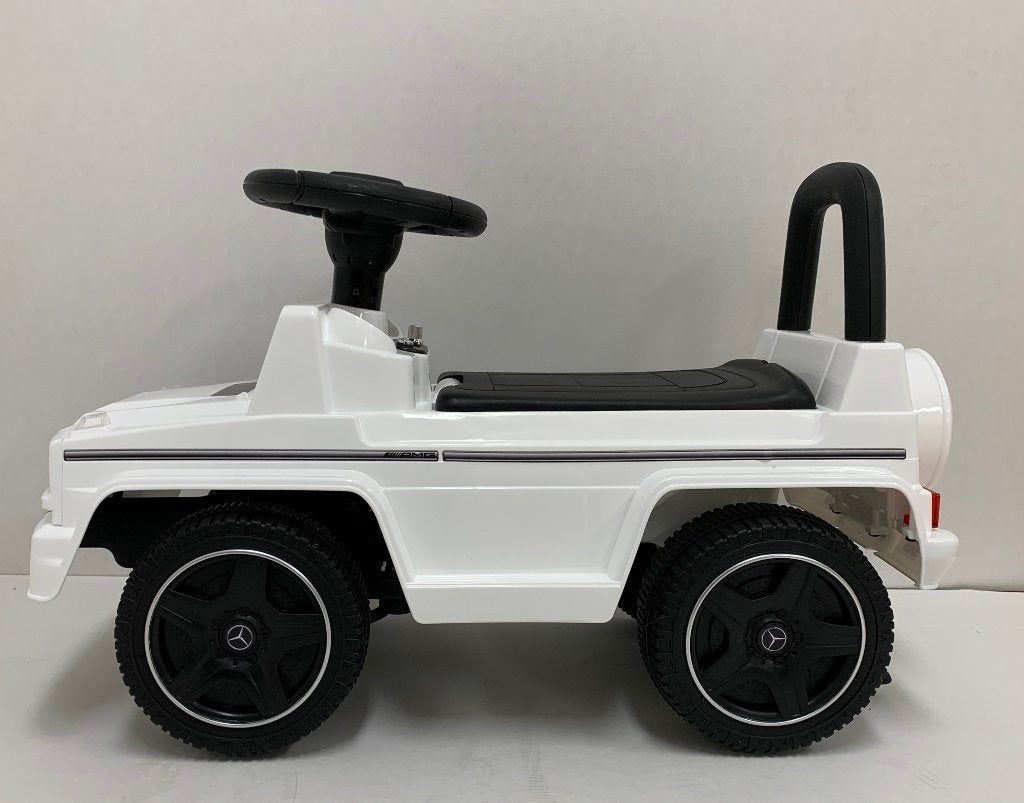 Mercedes G63 AMG loopauto Wit met USB en AUX input NIEUW!!, Kinderen en Baby's, Speelgoed | Buiten | Voertuigen en Loopfietsen