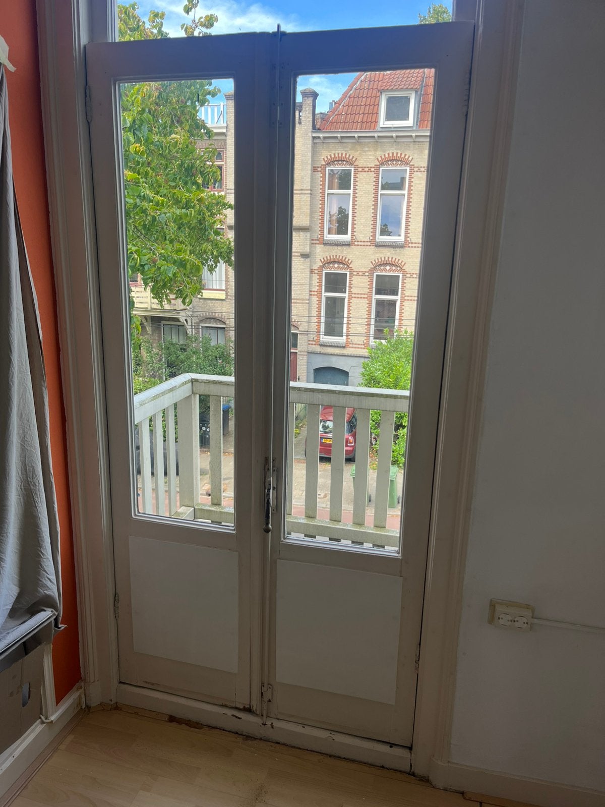 Authentieke deuren (balkondeuren en keukendeur), Ophalen, Gebruikt, Buitendeur, 200 tot 215 cm