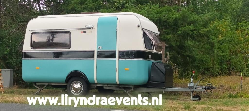 Retro caravan huren e/o met je paard op vakantie in Drenthe, Caravans en Kamperen, Verhuur