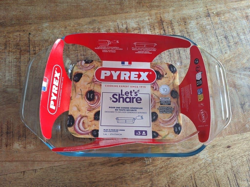 Ovenschaal Pyrex Nieuw 27x17x6 cm, Nieuw, Ophalen of Verzenden, Overige merken, Glas