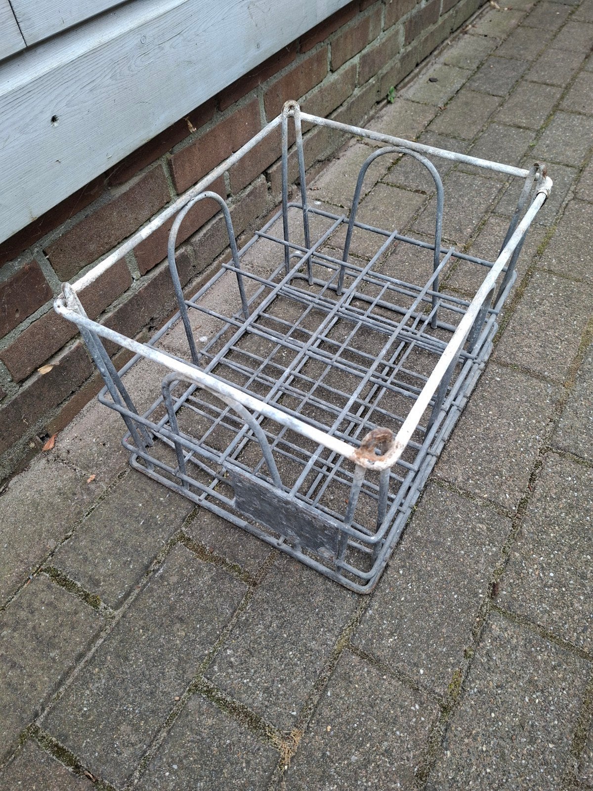 Antiek zinken flessenrek voor 20 flessen, Antiek en Kunst, Curiosa en Brocante, Ophalen of Verzenden
