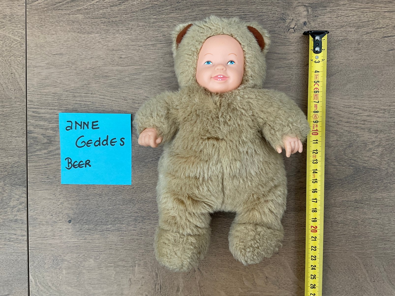 Nieuwe zgan Anne Geddes beer babypop pluche pop, Verzamelen, Poppen, Ophalen, Nieuw, Babypop