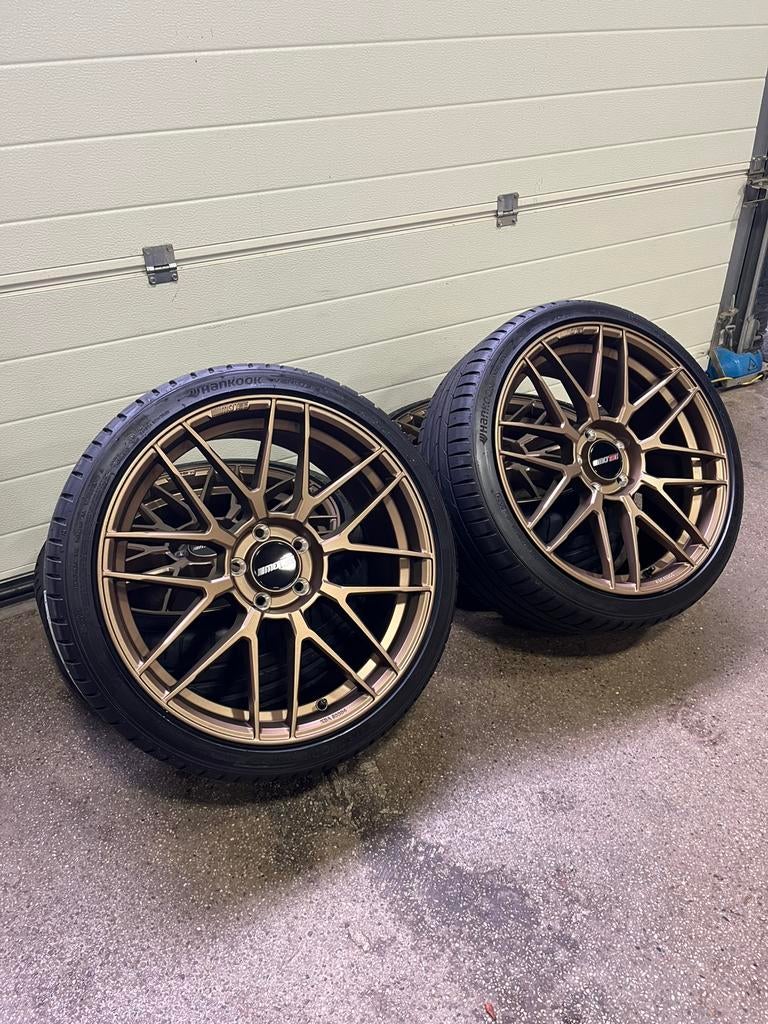 Motec MCR-3 19 inch 5x112 nieuw set 235/35R19 Hankook, Auto-onderdelen, Banden en Velgen, Banden en Velgen, Nieuw, 235 mm, Personenwagen