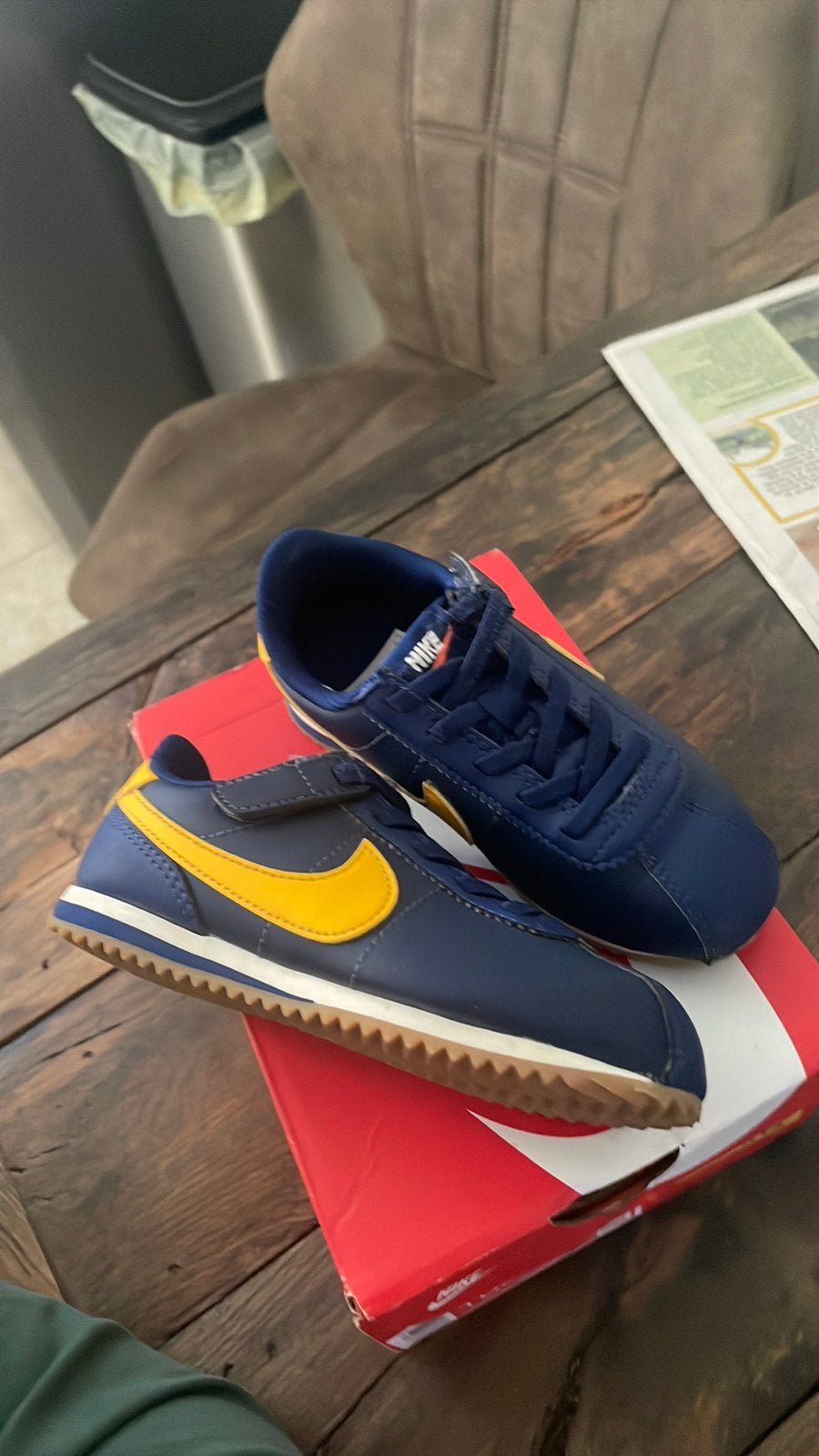 Nieuw blauw geel NIKE CORTEZ KIDS SNEAKERS MAAT 27, Ophalen of Verzenden, Nieuw, Jongen of Meisje, Schoenen