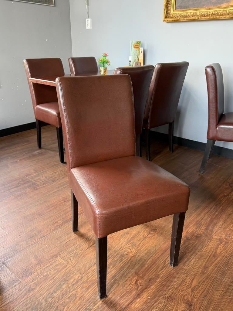 25x stoelen. De arend horeca inrichting, Ophalen, Gebruikt, Bruin, Leer