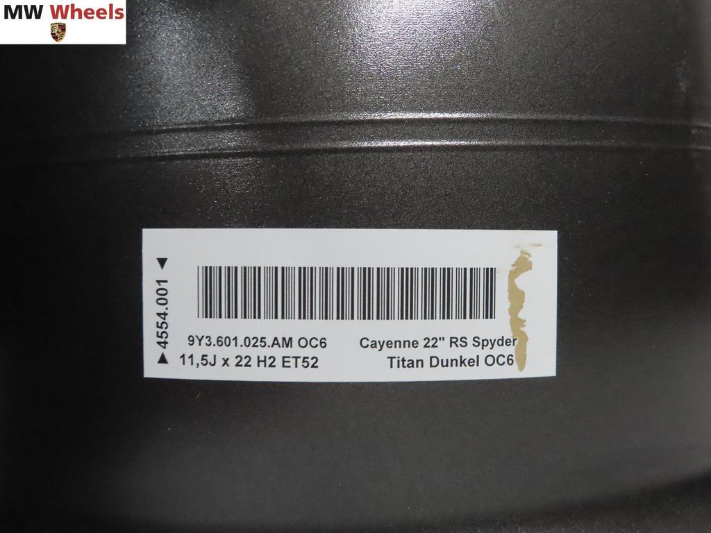 Originele Posche Cayenne 22 inch losse velg RS spyder nieuw, -, -, Nieuw, Overige maten