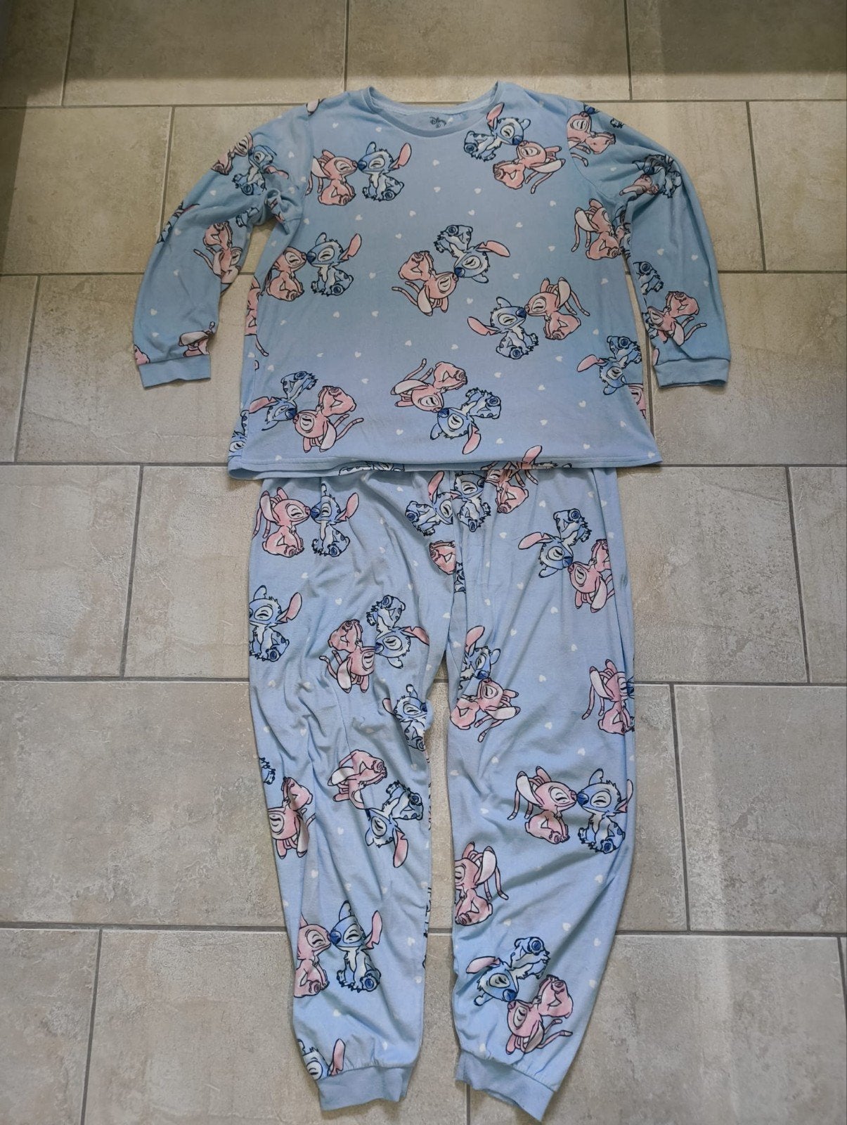 Disney Stitch Pyjama Set - Maat XL, Kleding | Dames, Pyjama's, Gedragen, Maat 46/48 (XL) of groter, Ophalen of Verzenden