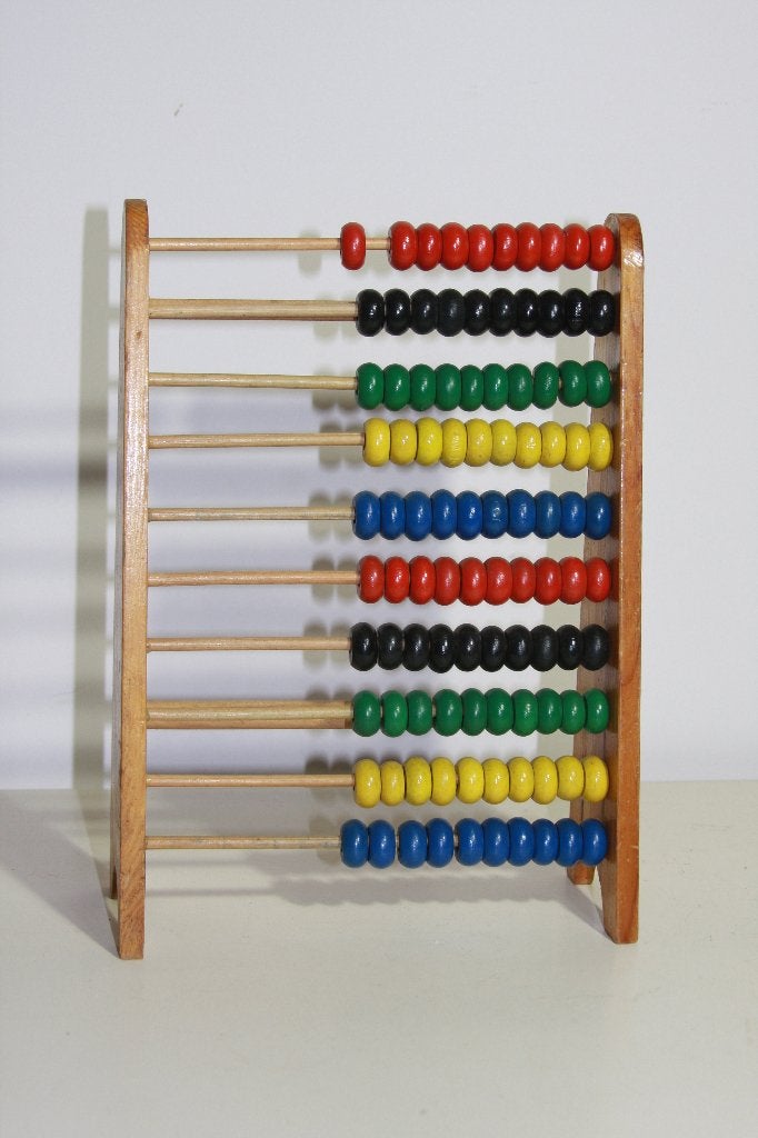 Vintage houten telraam, Ophalen, Gebruikt, Rekenen