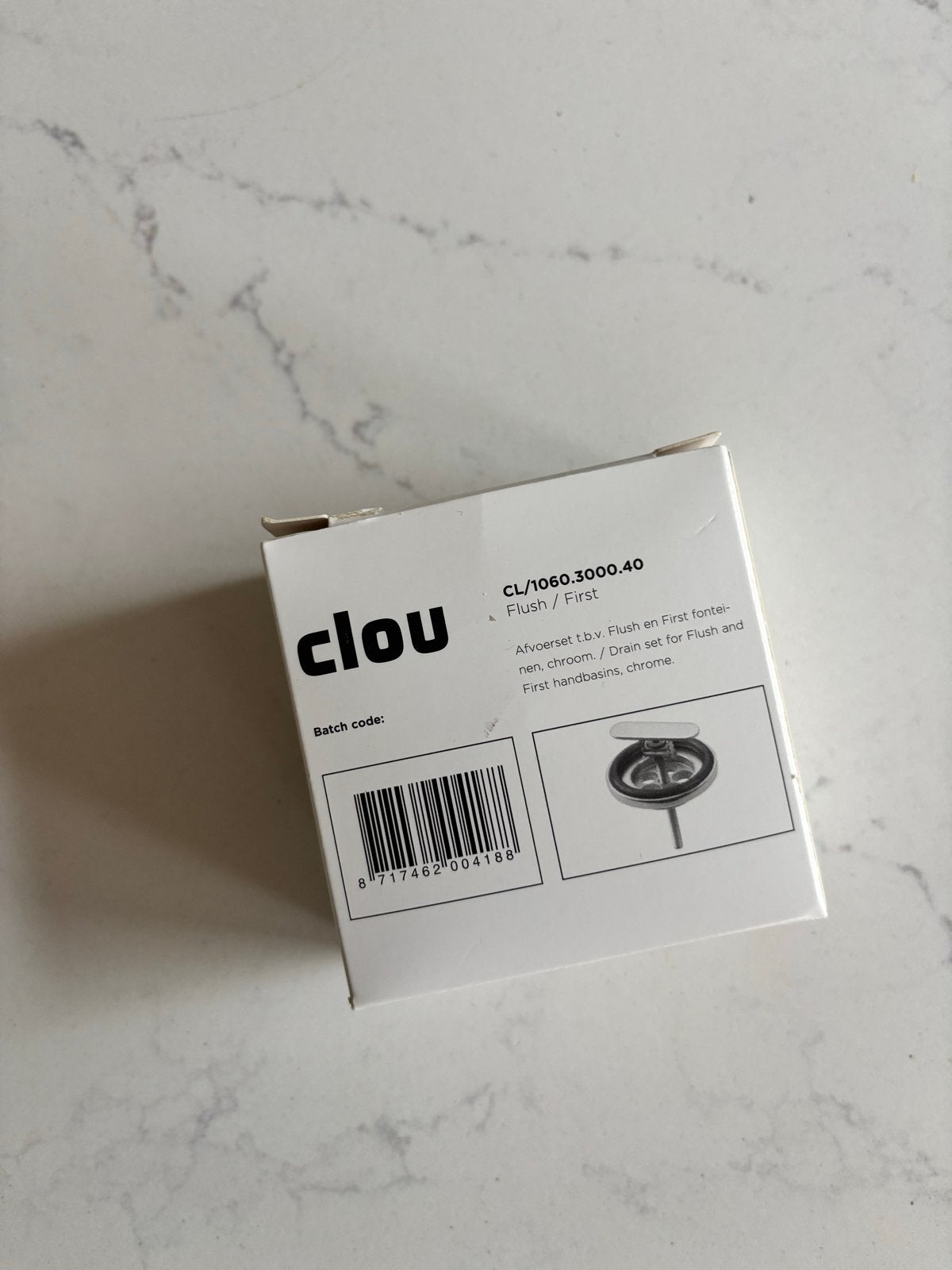 Clou Afvoerset CL/1060.3000.40 Chroom voor Wastafel, Ophalen of Verzenden, Nieuw, Chroom, Wastafel